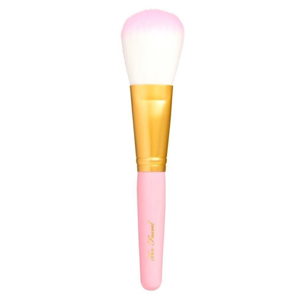Too Faced Pink Flatbuki Brush Makeup Powder Brush